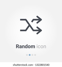 Random vector icon