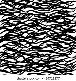 Random waves lines abstract background, contemporary art graphics. Abstract Modern Vector Background.
