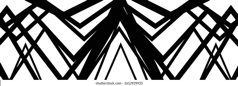 Random wavy, zig-zag lines abstract art texture, background. Sinuous, tangled intersecting, overlapping shapes chaotic composition. Chaos pattern with scattered elements