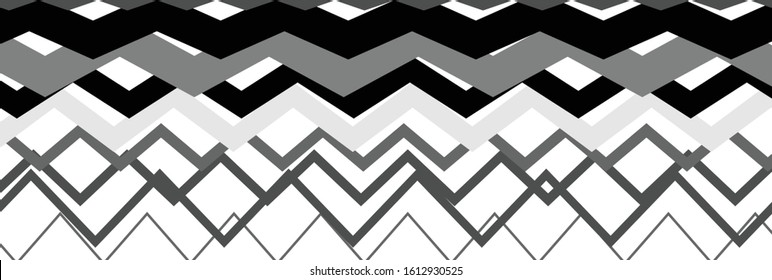 Random wavy, zig-zag lines abstract art texture, background. Sinuous, tangled intersecting, overlapping shapes chaotic composition. Chaos pattern with scattered elements