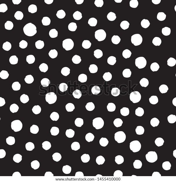 Random White Dots On Black Background Stock Vector (Royalty Free ...