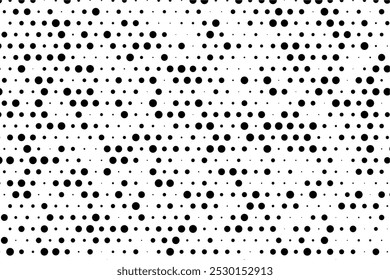 Randomized dotted grid background with staggered rows