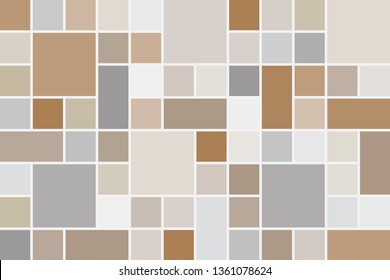 Randomized Square Pattern | Vintage | Abstract Vector Background