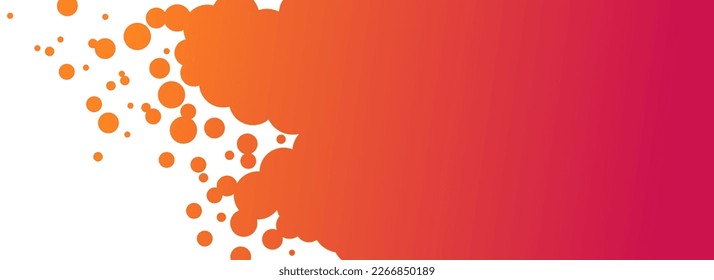 
Randomly drawn background with refreshing orange and frothy patterns. Vector image for headers, banners and titles.