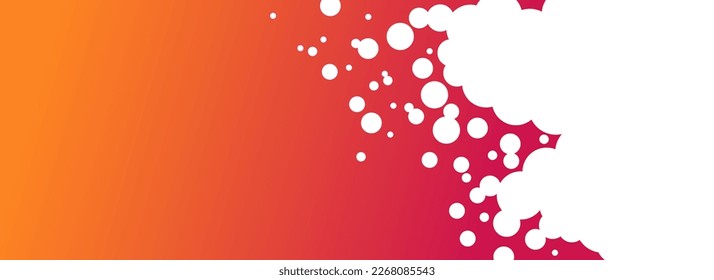 
Randomly drawn background with refreshing orange and frothy patterns. Vector image for headers, banners and titles.