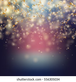 Randomly flowing confetti backgound. EPS 10 vector file included