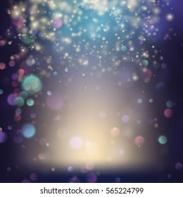 Randomly flowing confetti backgound. EPS 10 vector file included
