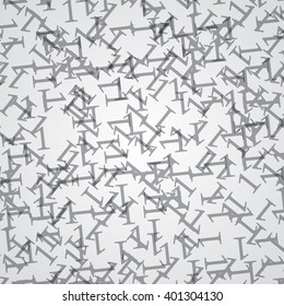 Randomly located figure 1 on the grey background.