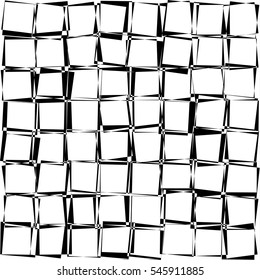 Randomly rotated black and white squares design