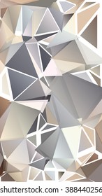 Randomly scattered triangles of different sizes, colors and transparency. Abstract geometric background
