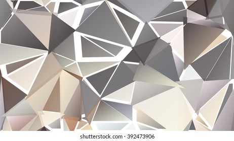 Randomly scattered triangles of different sizes, colors and transparency. Abstract geometric background