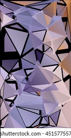 Randomly scattered triangles of different sizes, colors and transparency. Abstract geometric background
