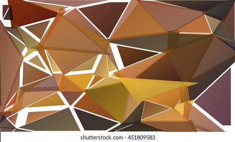 Randomly scattered triangles of different sizes, colors and transparency. Abstract geometric background