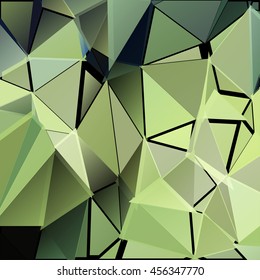 Randomly scattered triangles of different sizes, colors and transparency. Abstract geometric background
