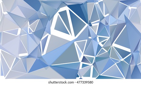 Randomly scattered triangles of different sizes, colors and transparency. Abstract geometric background