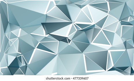 Randomly scattered triangles of different sizes, colors and transparency. Abstract geometric background