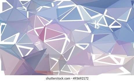 Randomly scattered triangles of different sizes, colors and transparency. Abstract geometric background