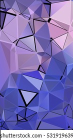 Randomly scattered triangles of different sizes, colors and transparency. Abstract geometric background