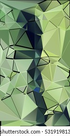 Randomly scattered triangles of different sizes, colors and transparency. Abstract geometric background