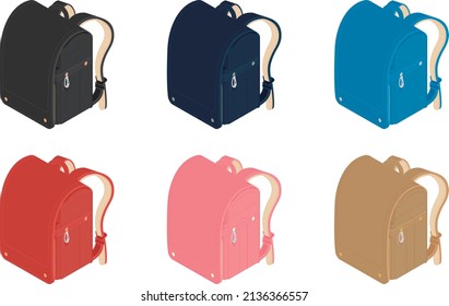 Randoseru; Japanese school bag for For elementary school students