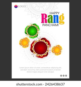 Rang Panchmi is a Hindu festival celebrated with vibrant colors, marking the fifth day of the traditional Holi festivities.