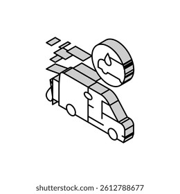 range cooker cleaning isometric icon vector. range cooker cleaning sign. isolated symbol illustration