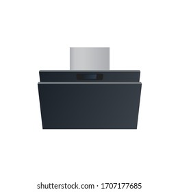 Range hood flat illustration. Front view of range hood. Vector. 