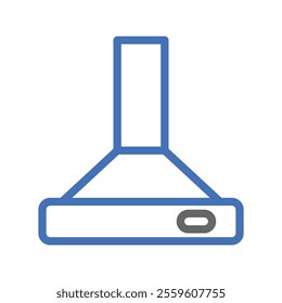 Range hood icon. Kitchen ventilation concept.