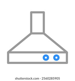 Range hood icon. Kitchen ventilation concept.