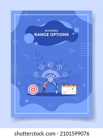 range options business concept for template of banners, flyer, books, and magazine cover