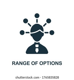 Range Of Options icon. Simple element from productive work collection. Creative Range Of Options icon for web design, templates, infographics and more