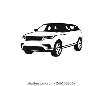 range rover car vector, modern car