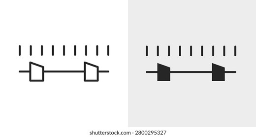 Range Slider Icon represents value selection, adjustable controls, and settings management.