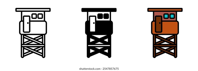 Range Tower icon is a structure used to monitor wildlife, observe forest conditions, or support fire prevention efforts.