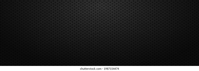 Range tracery holes background. Techno ornament surface with round black pattern and monochrome mesh vector textured