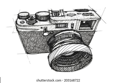 Rangefinder camera sketchbook.
