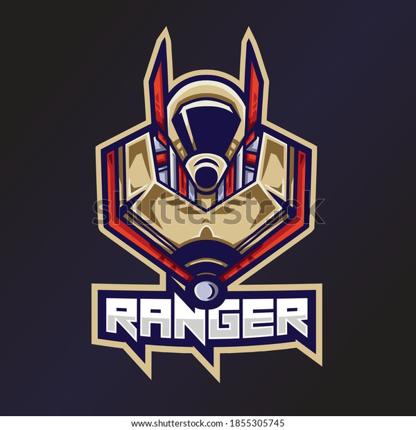 Ranger Esports Logo Robot Logo Esport Stock Vector Royalty Free
