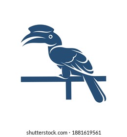 Rangkong Bird design vector illustration, Creative Rangkong Bird logo design concepts template, icon symbol