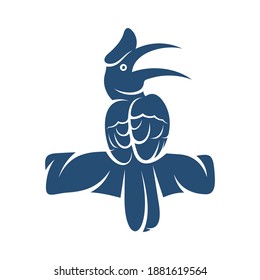 Rangkong Bird design vector illustration, Creative Rangkong Bird logo design concepts template, icon symbol