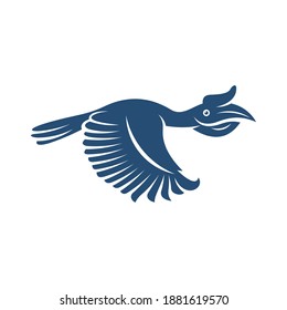 Rangkong Bird design vector illustration, Creative Rangkong Bird logo design concepts template, icon symbol