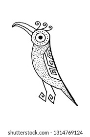 rangkook bird doodle