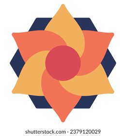 Rangoli Icon Illustration for web, app, infographic, etc