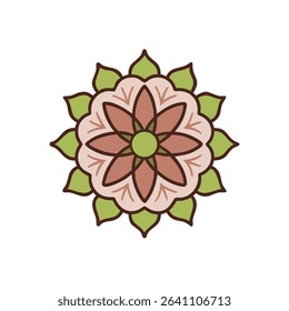 rangoli icon vector illustration style new