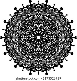 rangoli mandala design for stickers