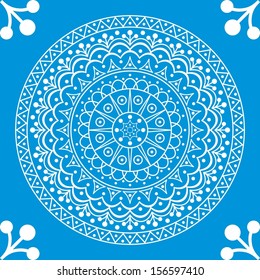 Rangoli. Vector Illustration EPS-10