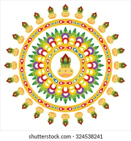 Rangoli. Vector Illustration EPS-10