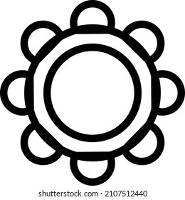 rangoli Vector illustration on a transparent background. Premium quality symbols. Stroke vector icon for concept and graphic design.