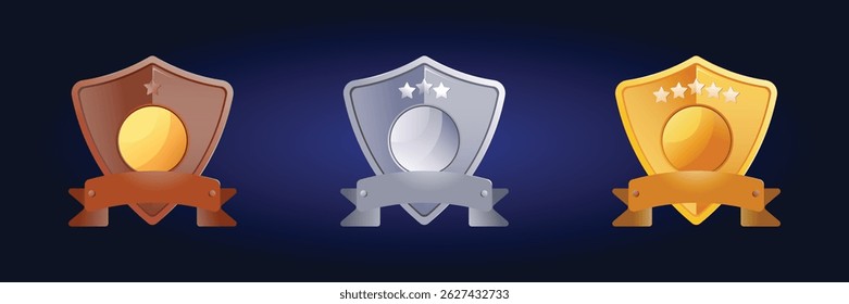 rank batch medallion icon badge for your achievement