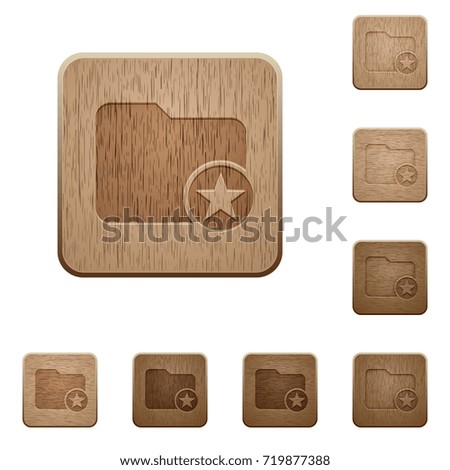 Rank directory on rounded square carved wooden button styles