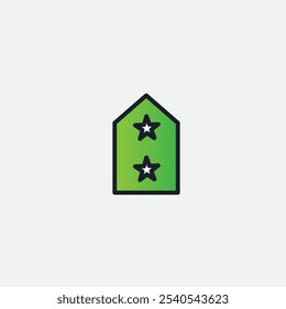 Rank icon flat vector design